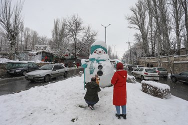 برف در همدان 