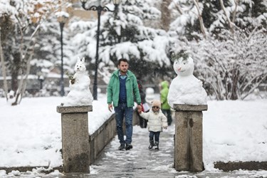 برف در همدان 