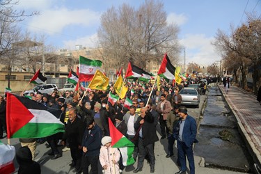 راهپیمایی حمایت از «غزه قهرمان» در شهرکرد
