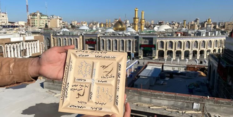 آغاز نصب کاشی‌هایی به نام خیران ایرانی در حرم امام حسین(ع)+عکس و فیلم