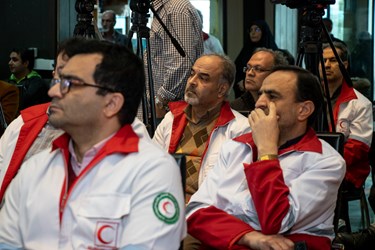 حضور کارکنان هلال احمر در مراسم افتتاح چهار مرکز توانبخشی در هلال احمر