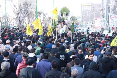 تشییع شهید «سیدعلی حسینی» در نسیم‌شهر