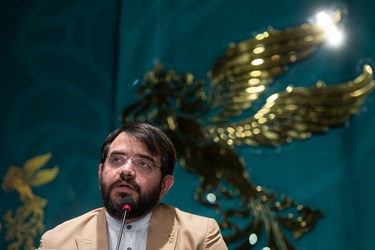 نشست خبری مجتبی امینی دبیر چهل و دومین جشنواره فیلم فجر