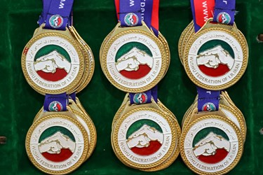 مدال های اهدایی به تیم برتر در مسابقات ساندا جام سردار سلیمانی