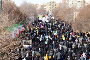  راهپیمایی ۲۲ بهمن در تبریز 