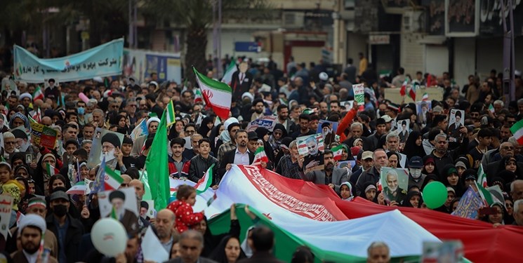 قدردانی نماینده ولی‌فقیه و استاندار خوزستان از حضور پرشور مردم در راهپیمایی ۲۲ بهمن