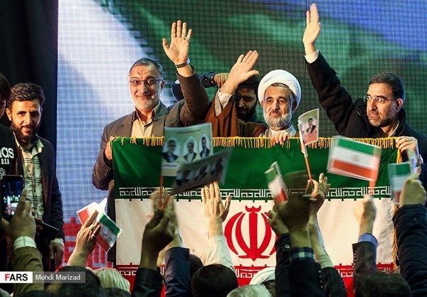 A campaign rally in Tehran