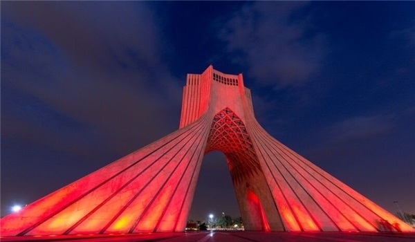 Tehran’s Azadi Tower Goes Red on Int'l Hemophilia Day